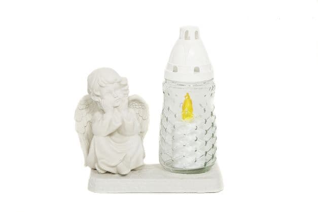 Plamty® Pietra Gedenk-Engelstatue 10246