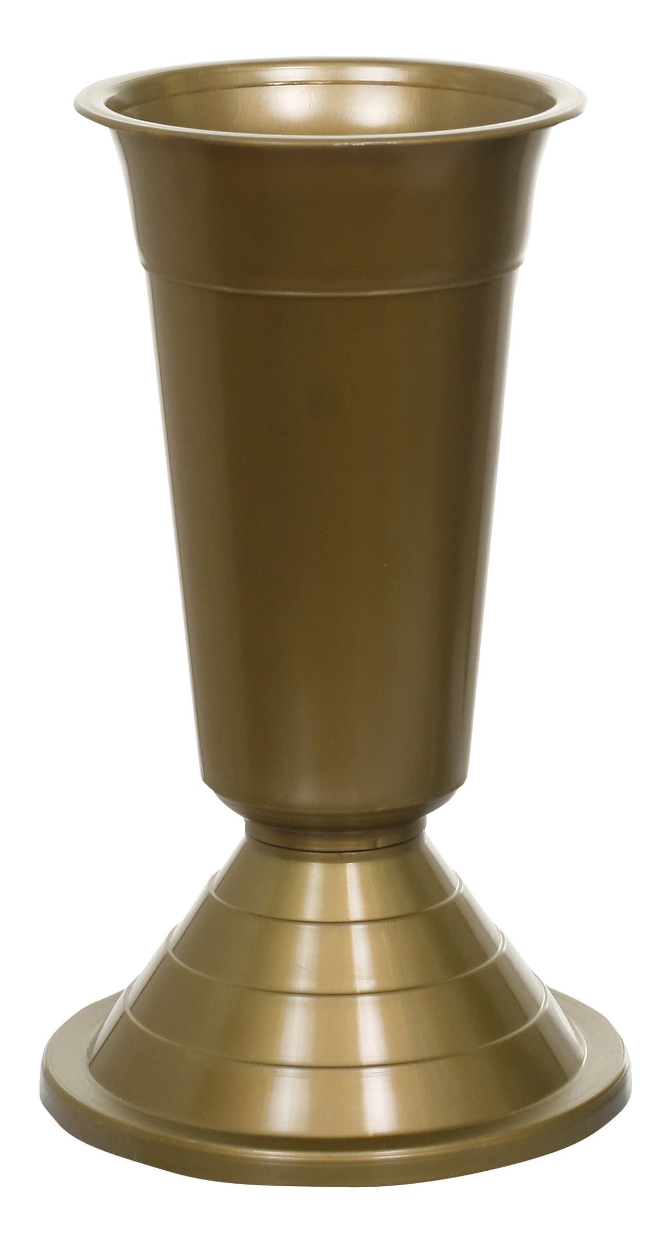 Friedhofsvase mit Gewicht Goldene 35cm
