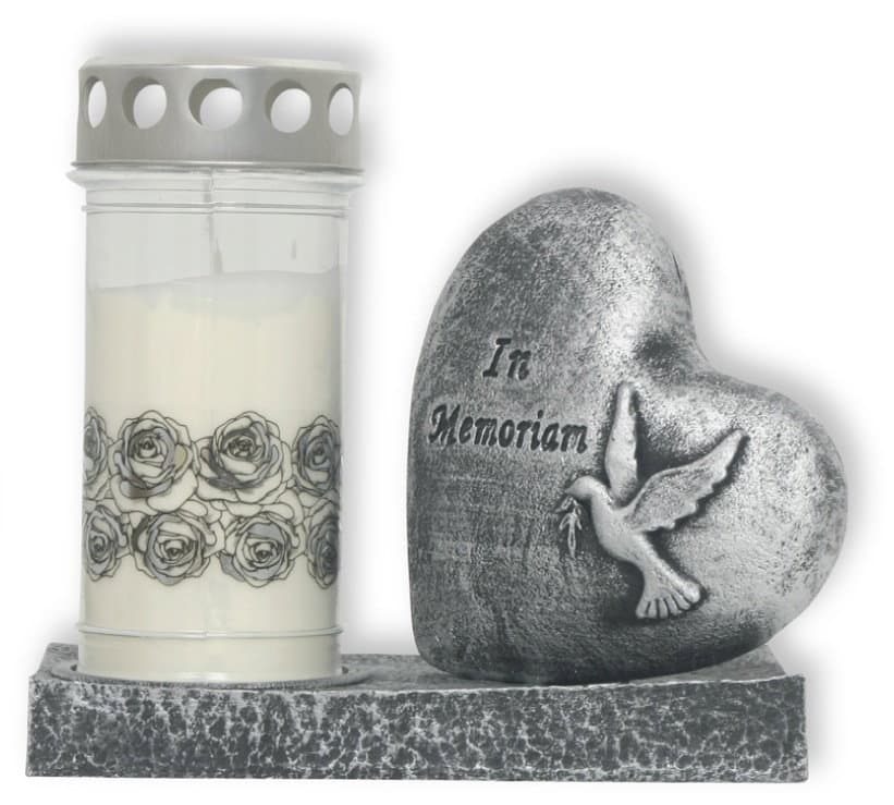 Plamty® Pietra Memorial Heart Statue 11204