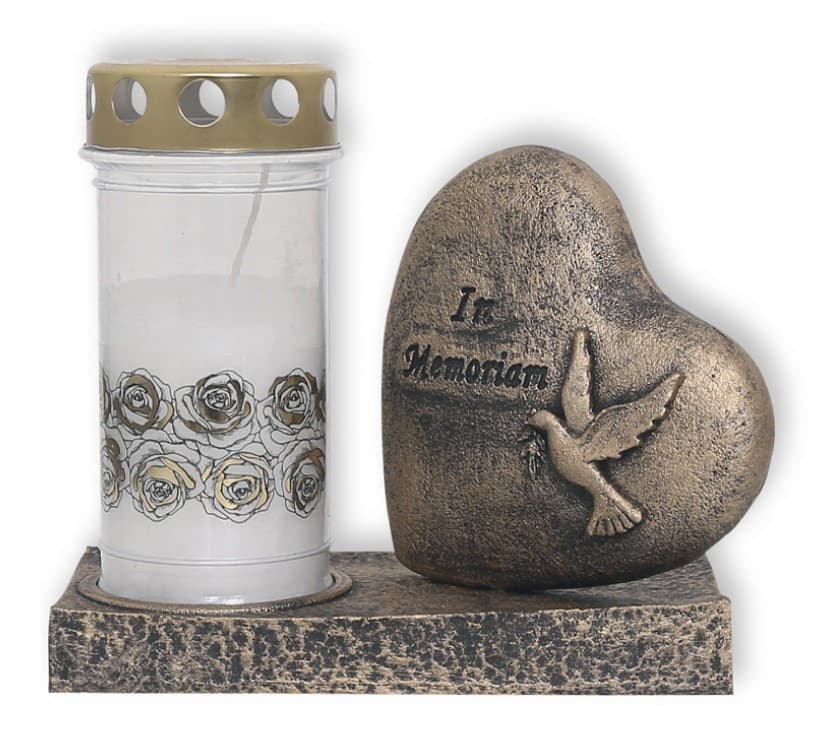 Plamty® Pietra Memorial Heart Statue 11204