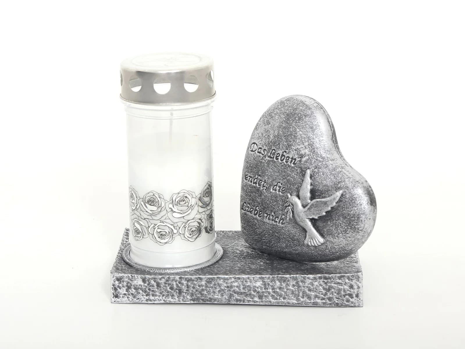 Plamty® Pietra Statua Srce i Golub 11204