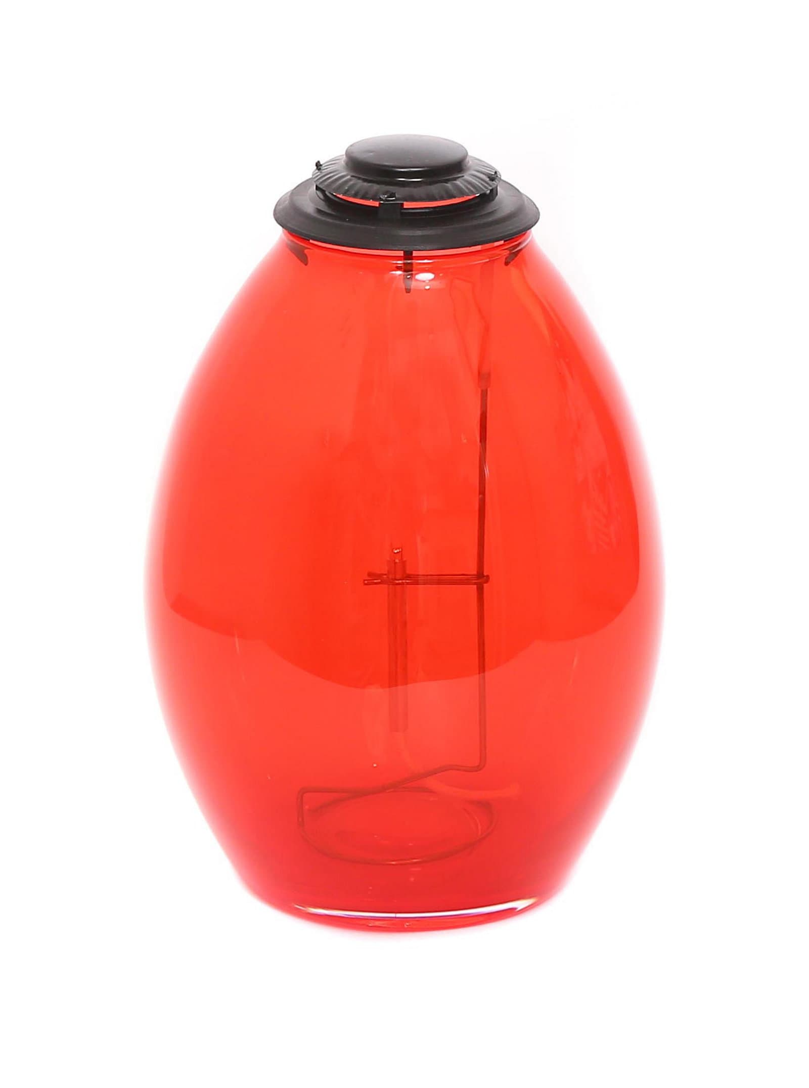 Plamty® Vita Glas für Öl-Grablicht Rot