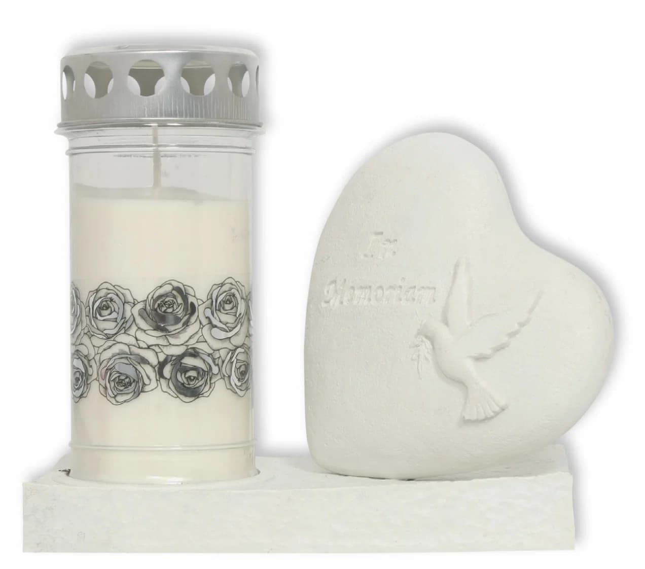 Plamty® Pietra Memorial Heart Statue 11635