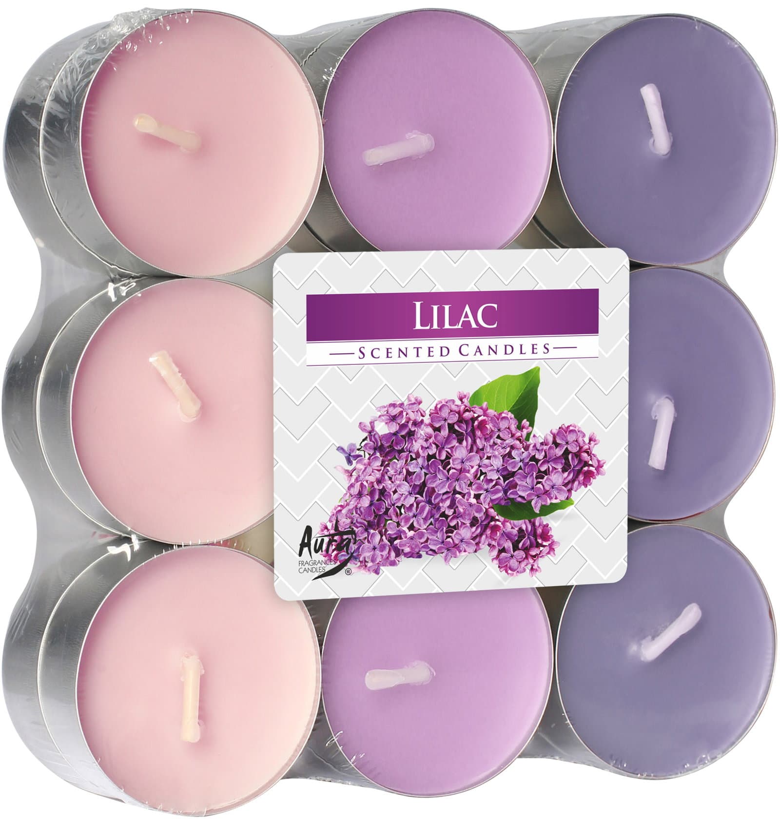 Duftteelicht Valcol Set 18/1 Lilac