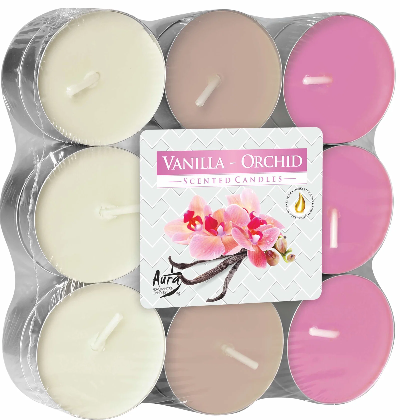 Duftteelicht Set 18/1 Vanilia