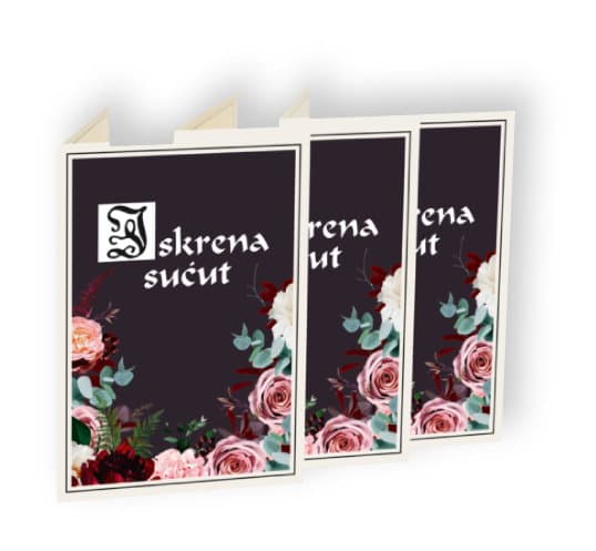 Plamty® Memory Karte zum letzten Abschied schwarz