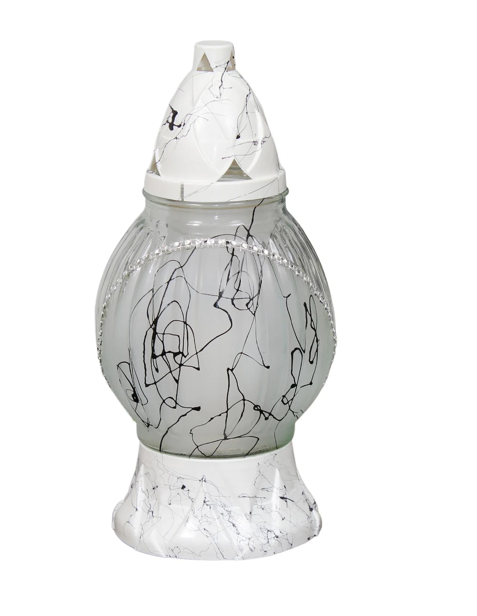 Paxlaura Stakleni Lamp.Ku-Niti 335bijel