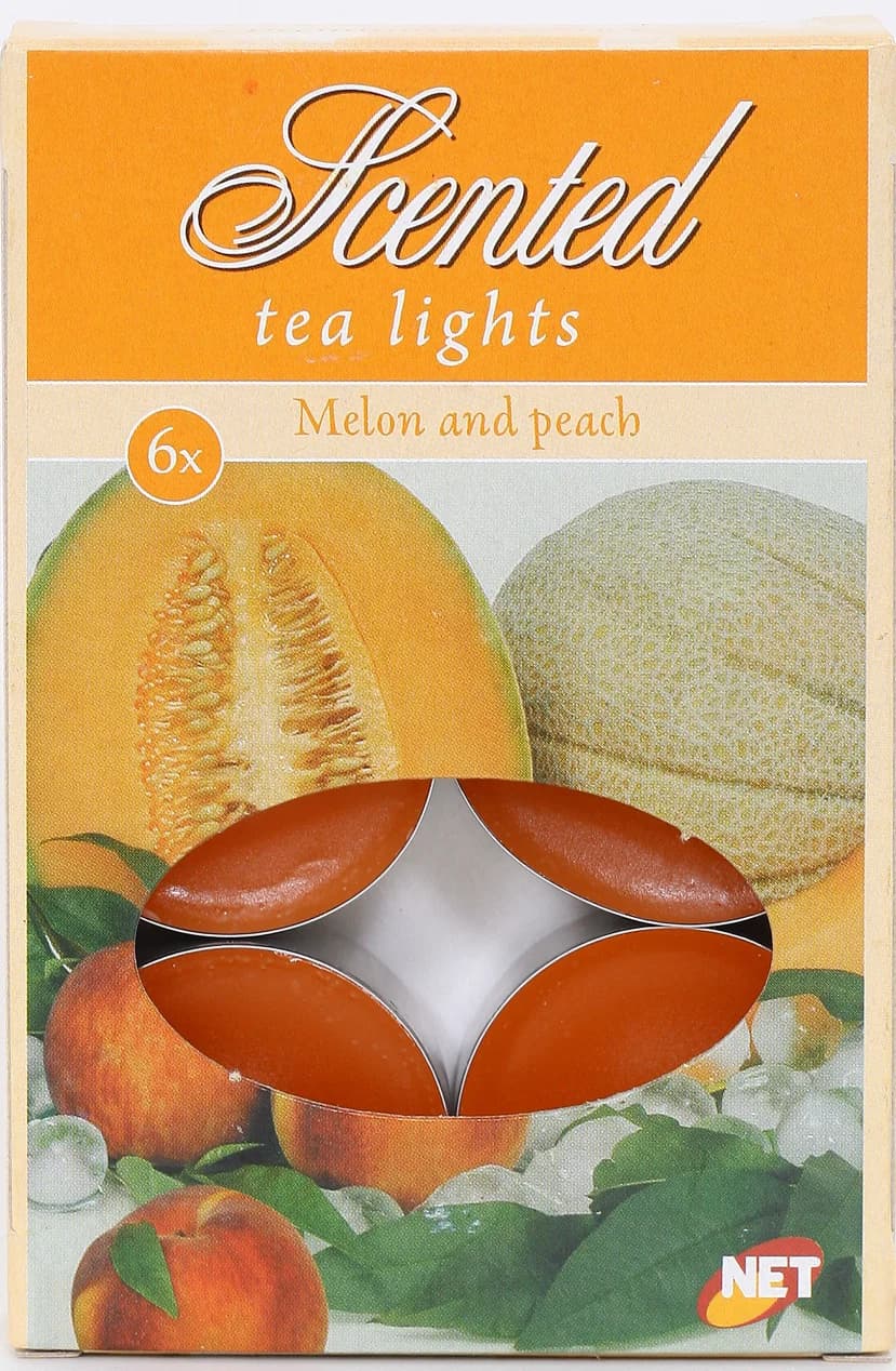 Scented Tealights Breskva/Din Set 6/1