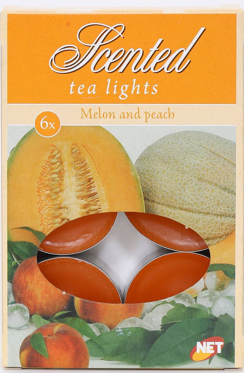 Scented Tealights Breskva/Din Set 6/1
