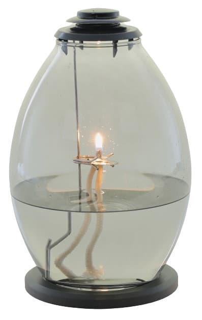 Plamty® Vita Glas für Öl-Grablicht Weiss