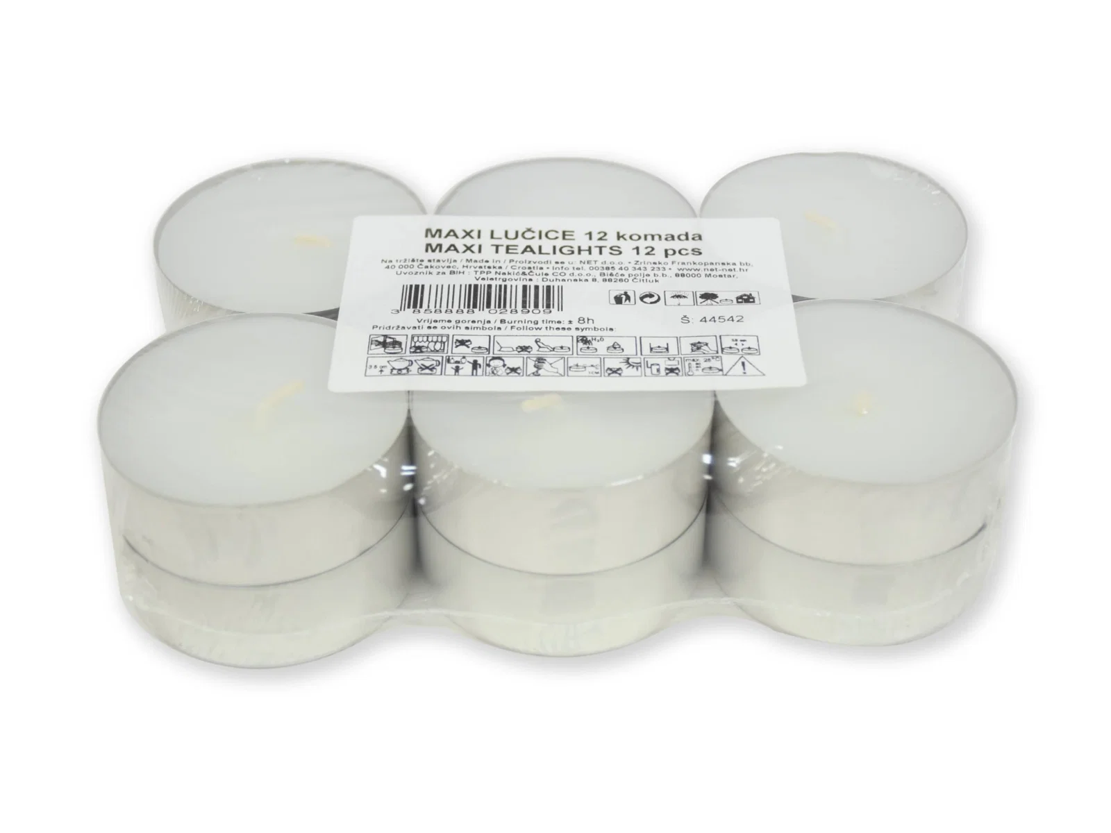 Tealights MAXI 12/1 8H FL