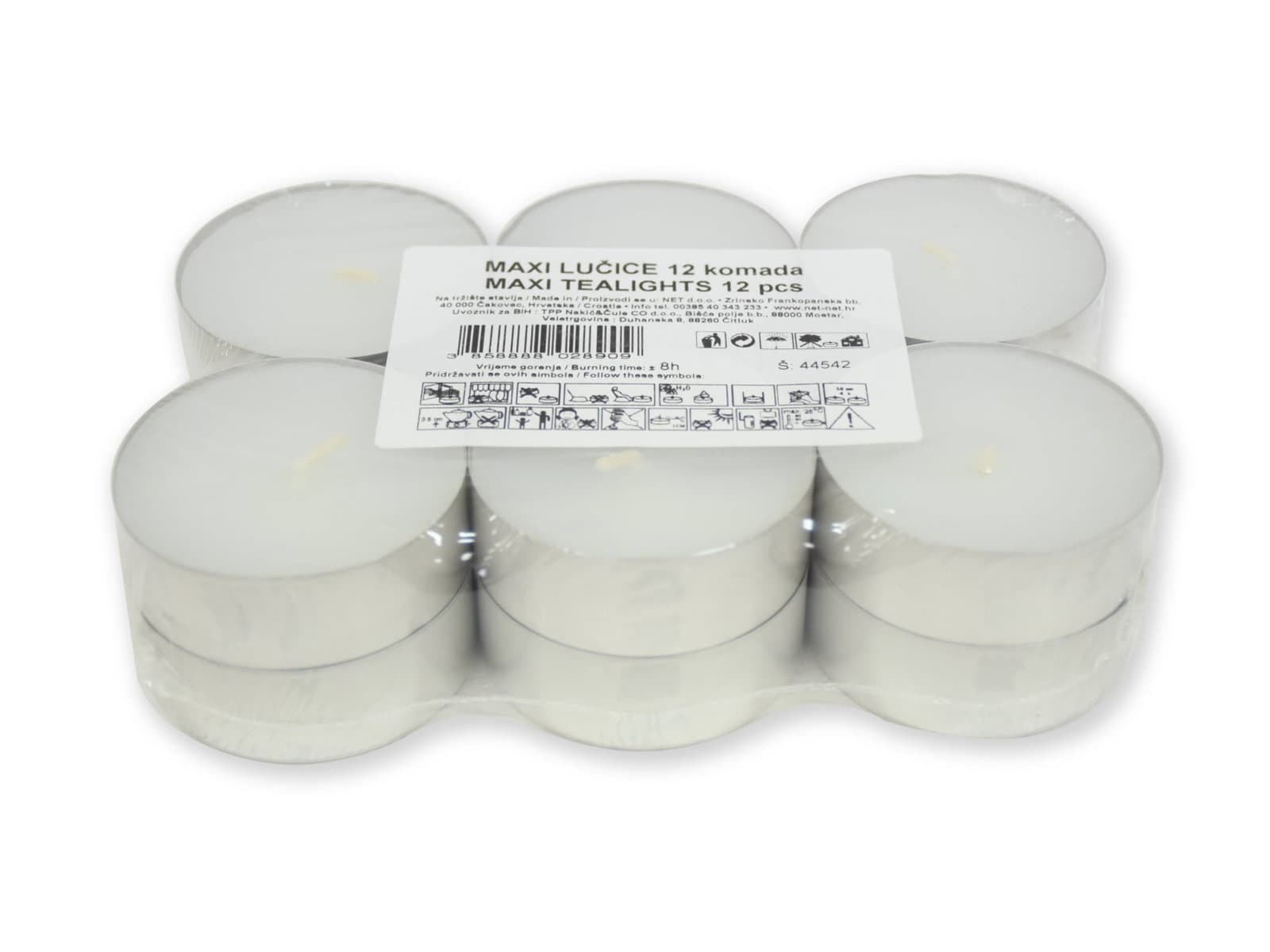 Tealights MAXI 12/1 8H FL