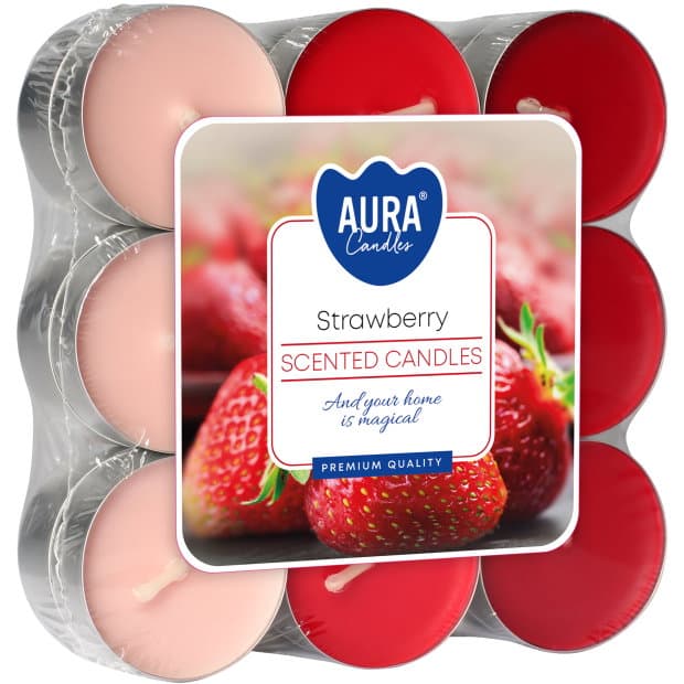 Scented Tealights Set 18/1 Strawberry