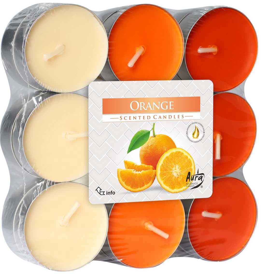 Duftteelicht Set 18/1 Orange