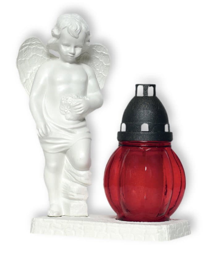 Plamty® Pietra Gedenk-Engelstatue 89002