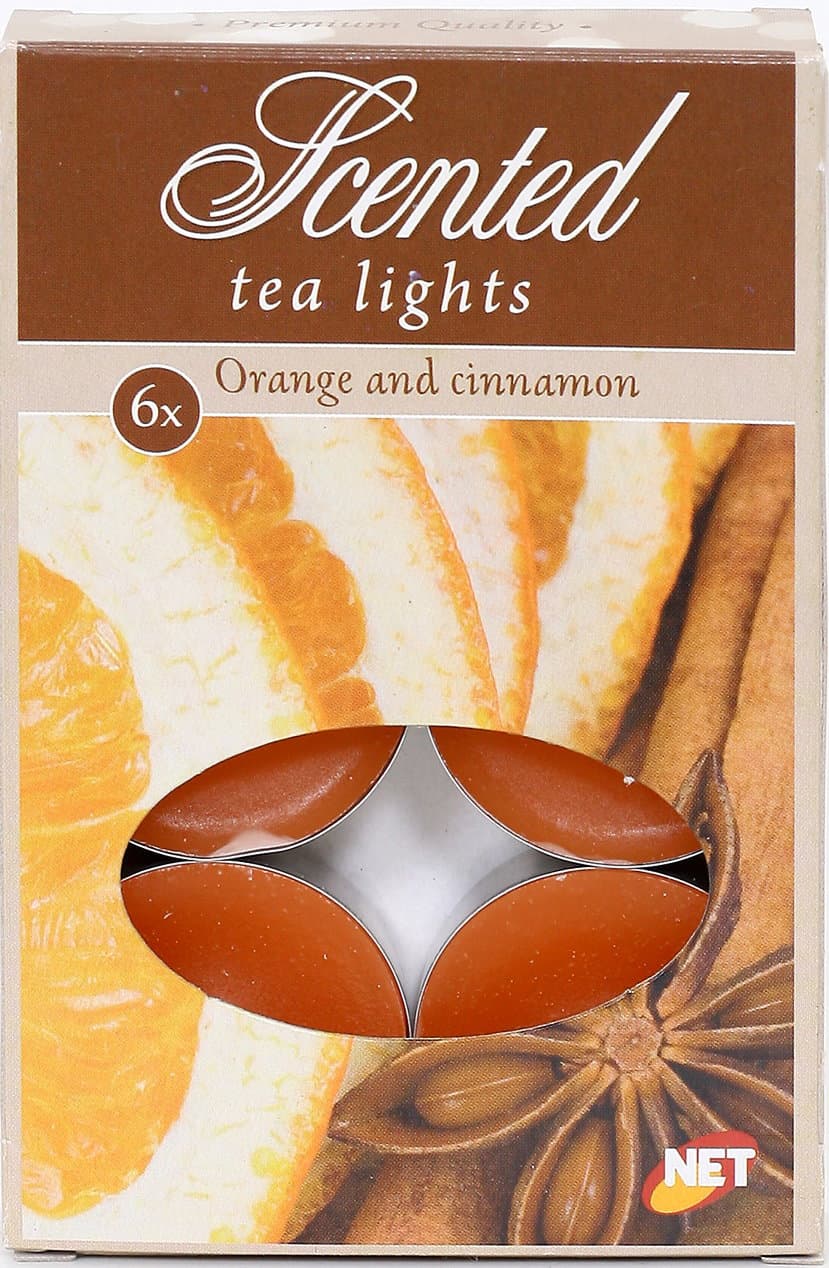 Scented Tealights Orange Cinammon Set 6/1
