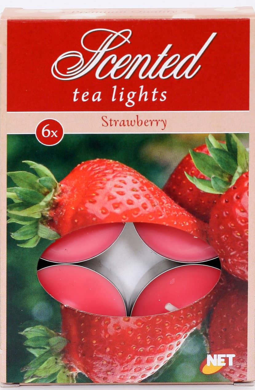 Scented Tealights Strawberry Set 6/1