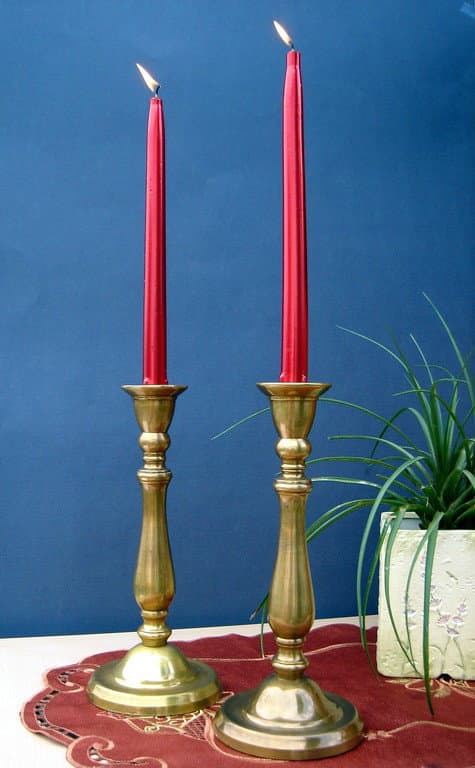 Candle holder Brass S-Pw-Ab