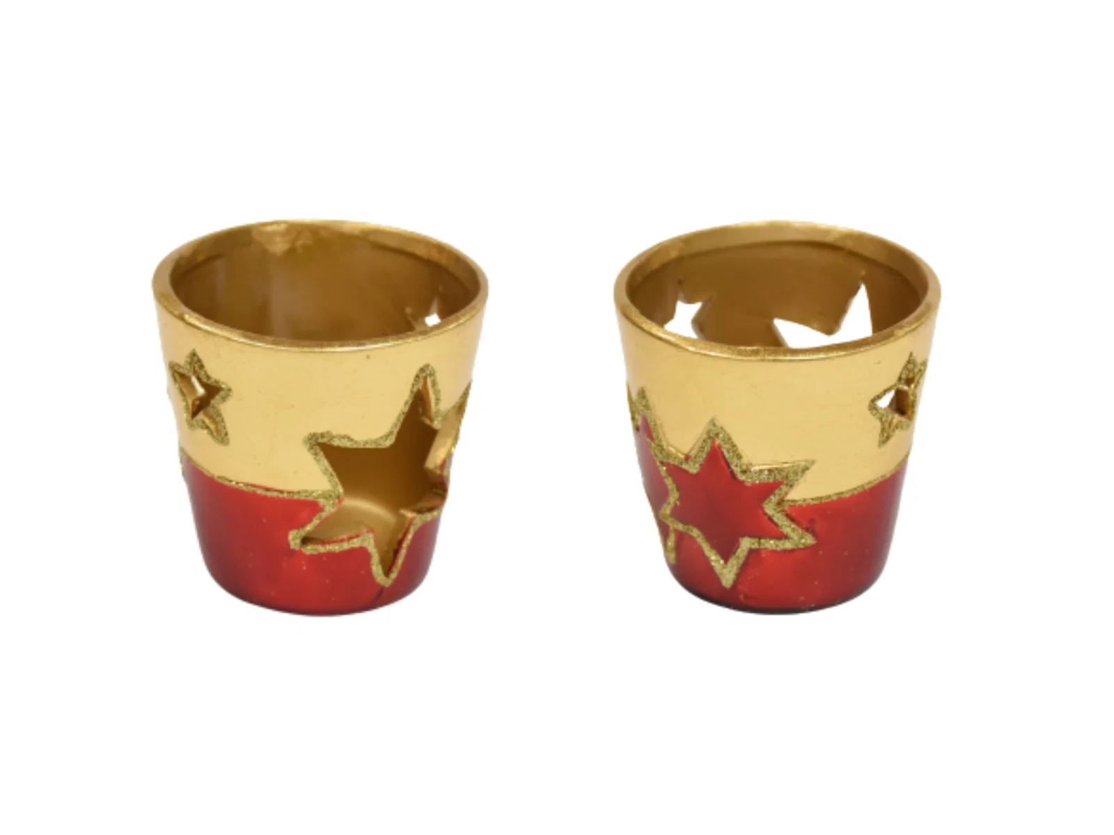Candle holder round star