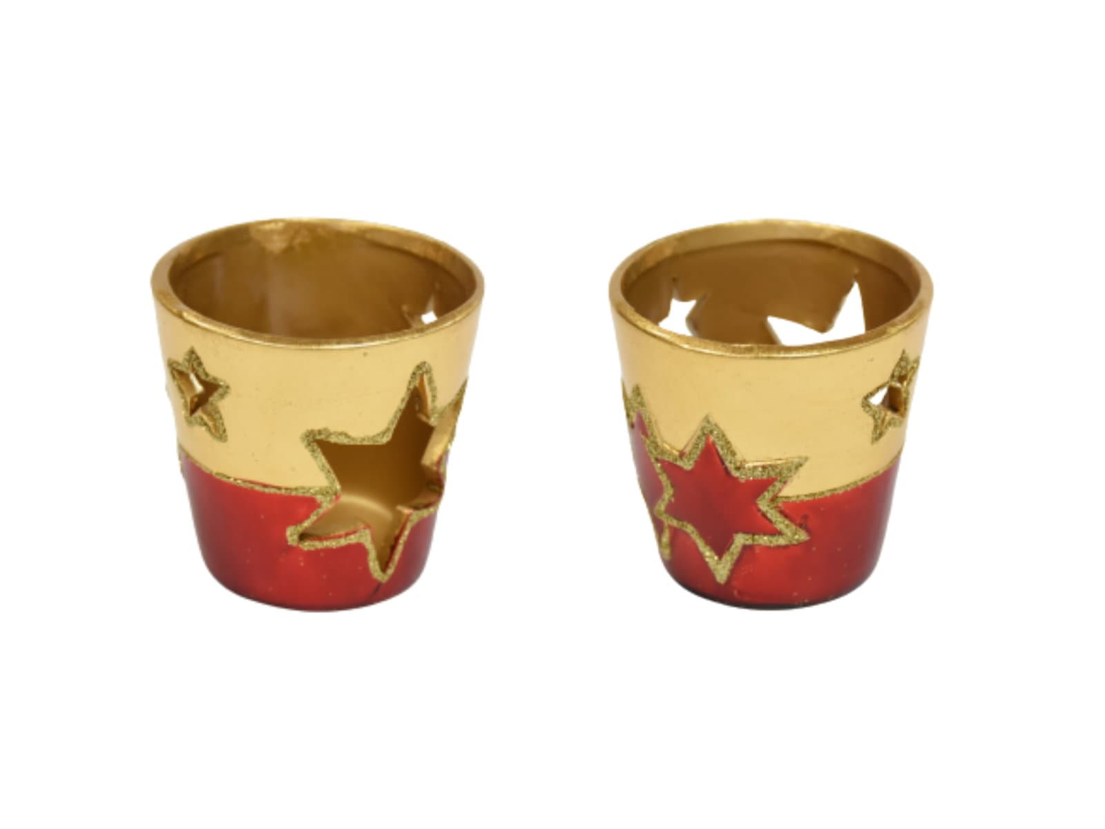 Candle holder round star